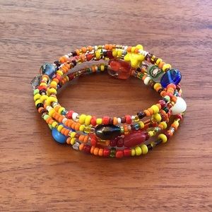 Glass Bead Bracelet Memory Wire Macys